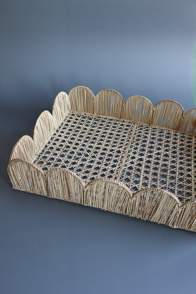 Scallop Rectangular Tray