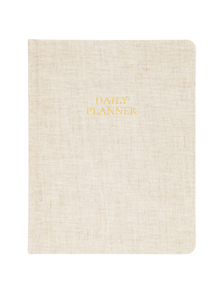 Undated Daily Planner, Flax
