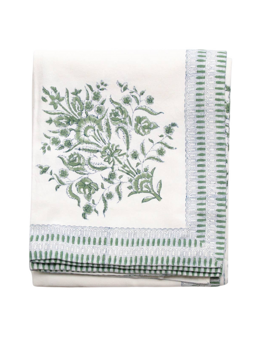 Tablecloth (62" x 106") - Varmala Green