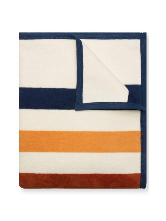 Vintage Casco Bay Stripe Blanket