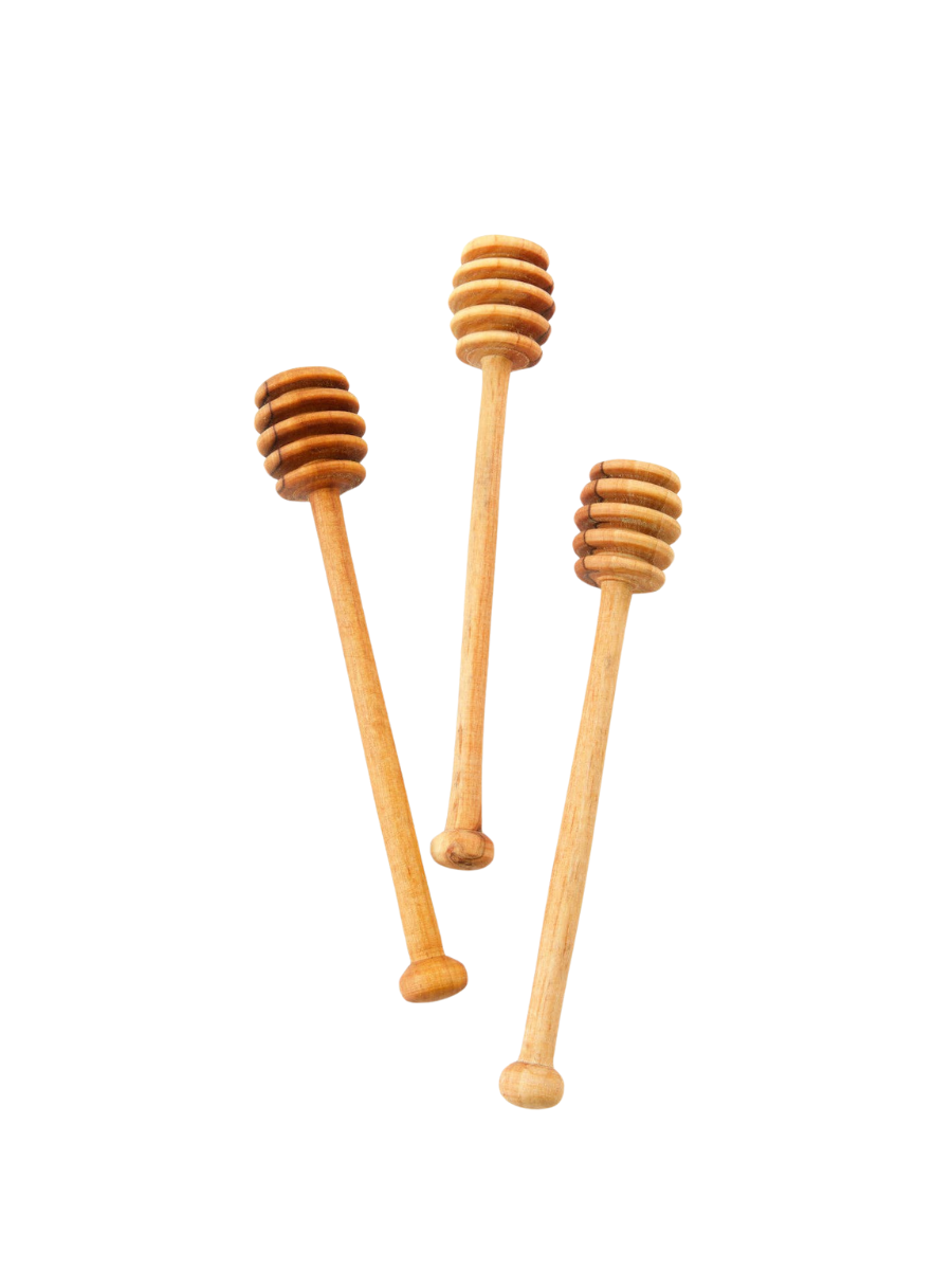 Wild Olive Wood Honey Dipper