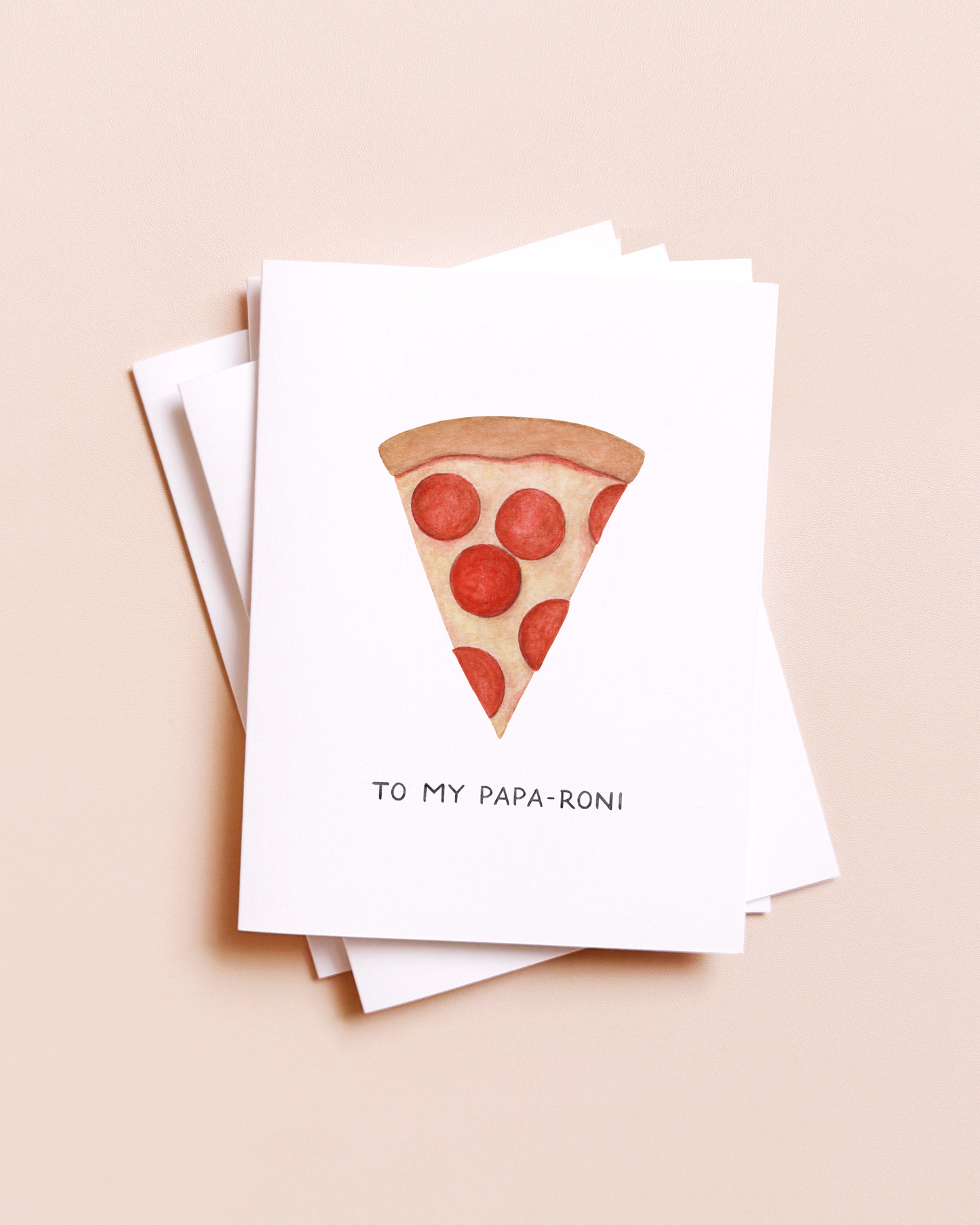 To My Papa-roni — Pizza Pun Father's Day Card