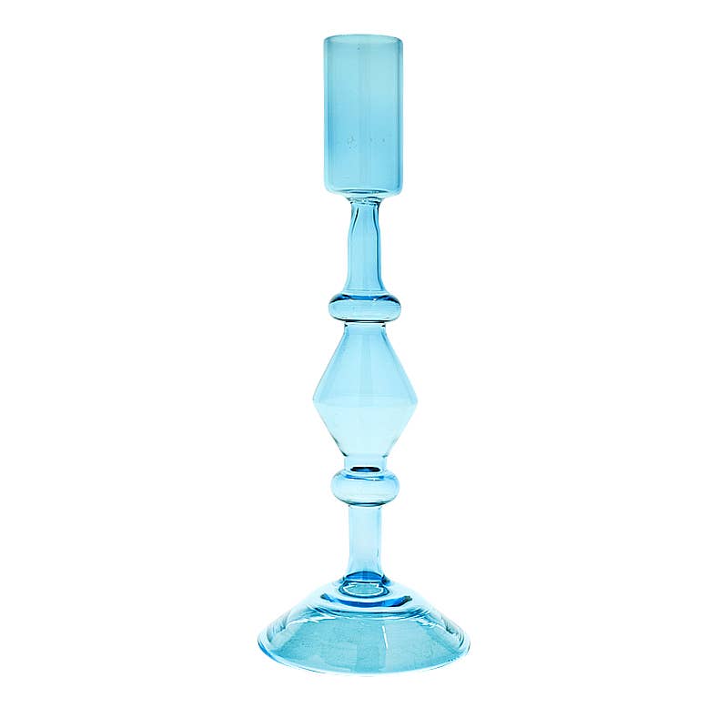 Large Wisteria Blue Candleholder