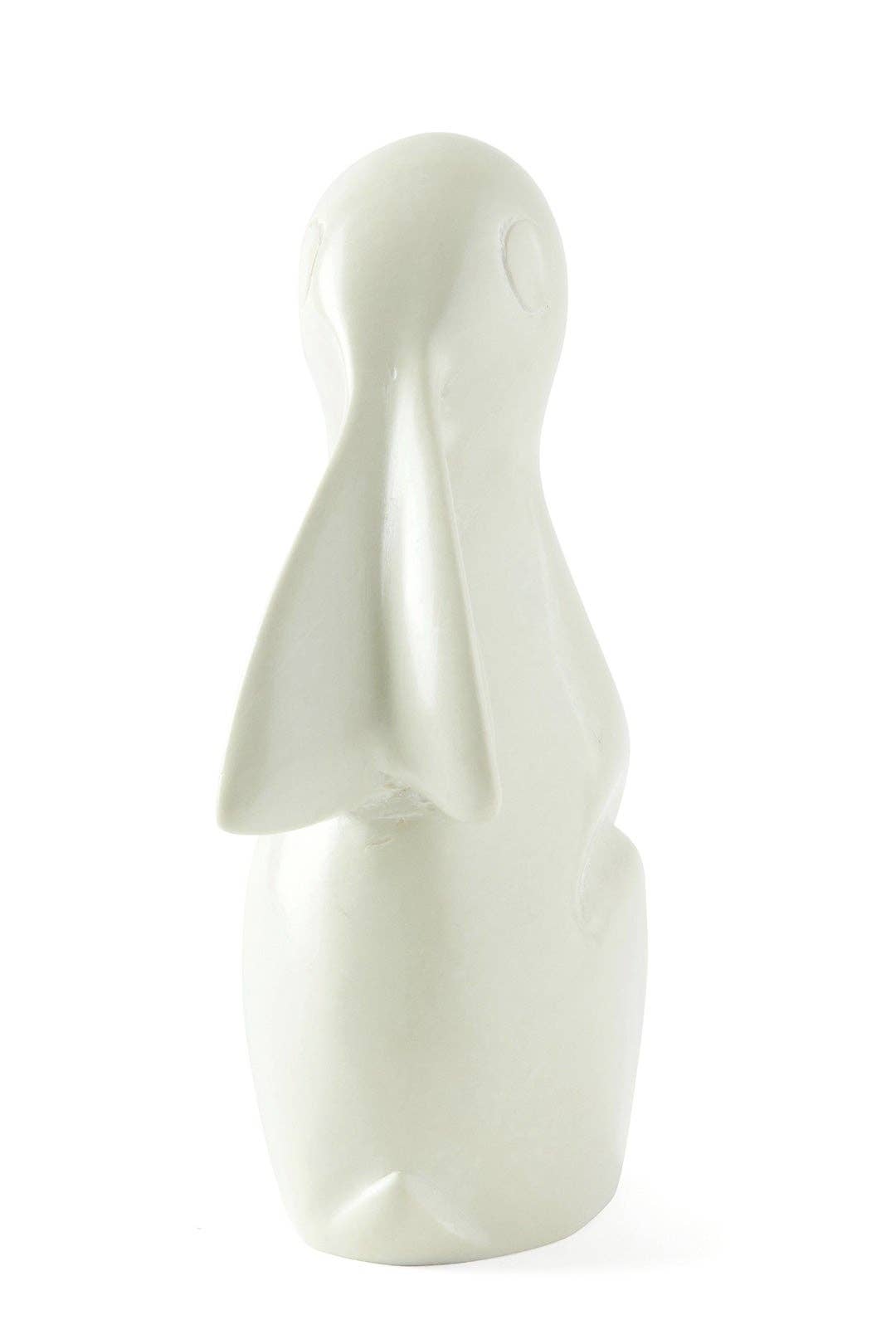 Small Natural Soapstone Singing Bunny Rabbits