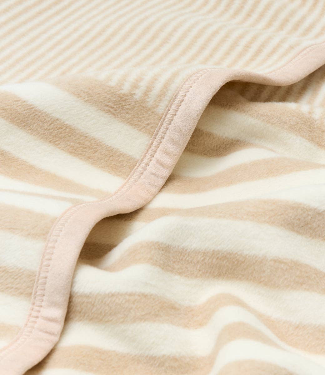 Sweet Pea Stripe Oak Mini Blanket: Mini
