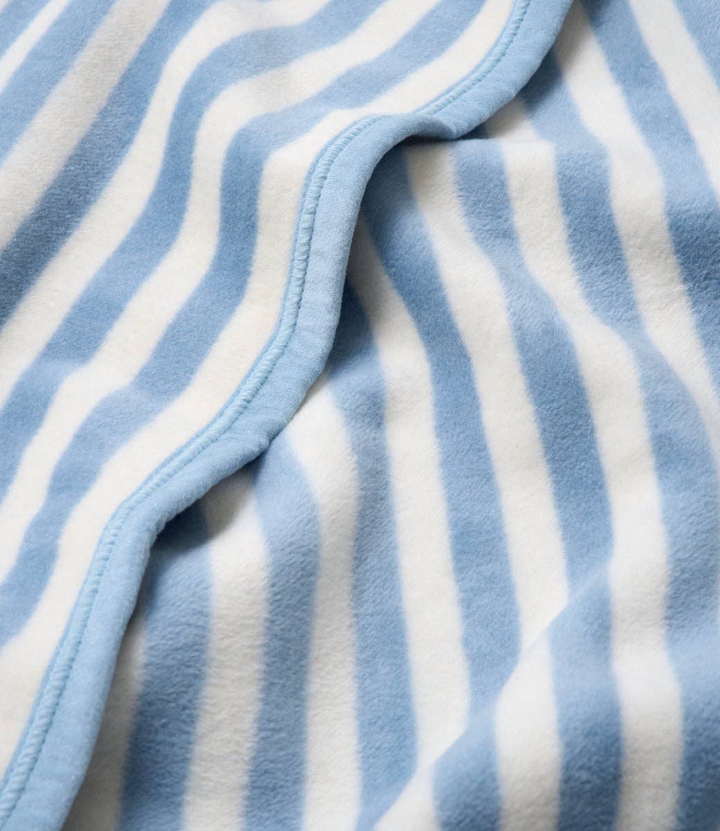 Sideline Stripe Bluebell Midi Blanket: Midi