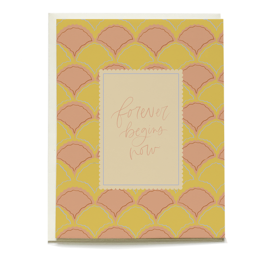 Scallops Wedding Greeting Card