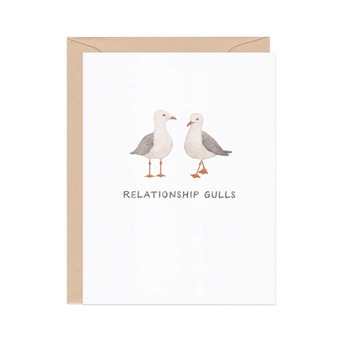 Relationship Gulls Anniversary Card