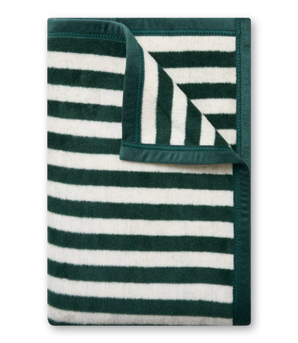Sideline Stripe Evergreen Midi Blanket: Midi