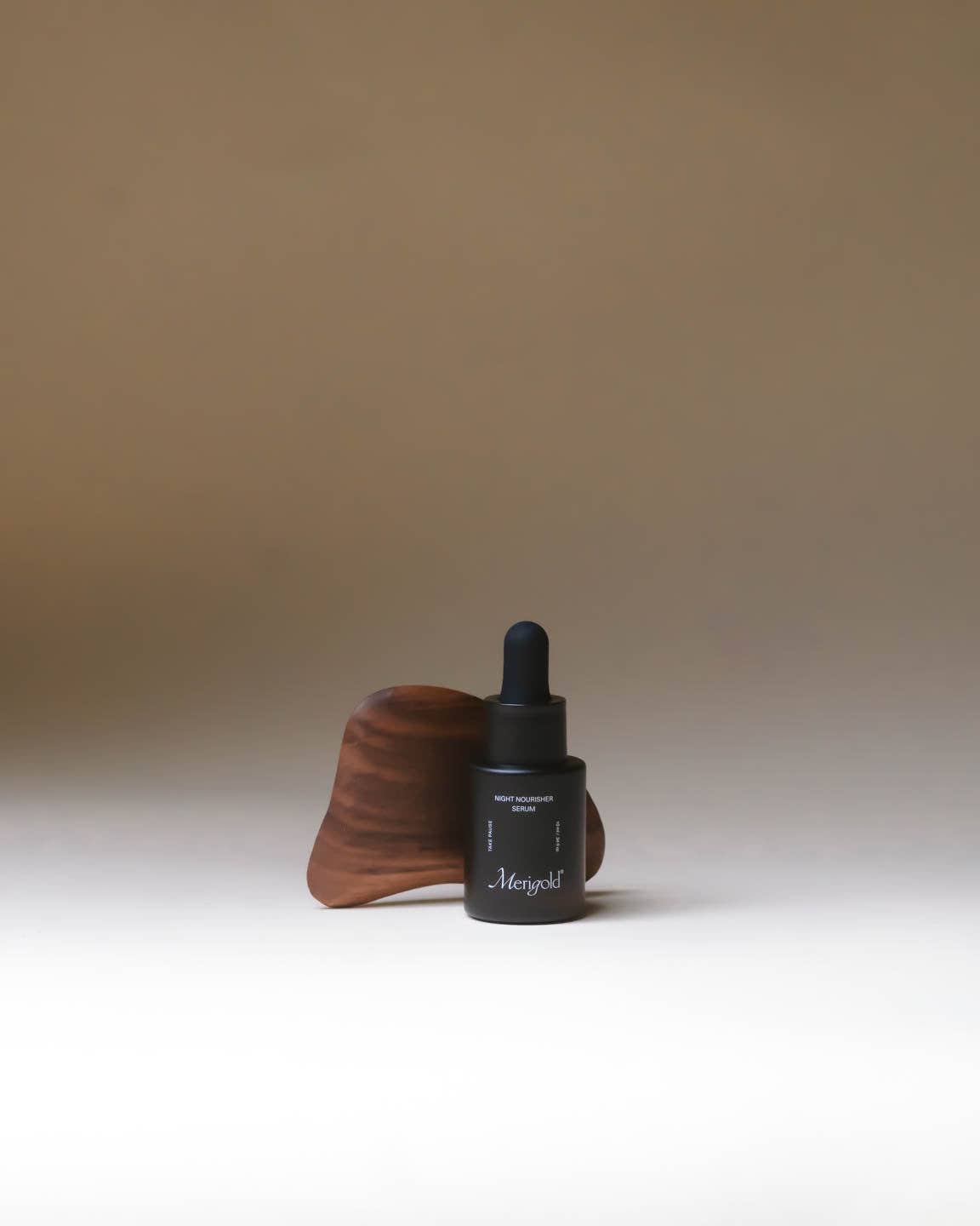 Wood Gua Sha and Night Serum Set