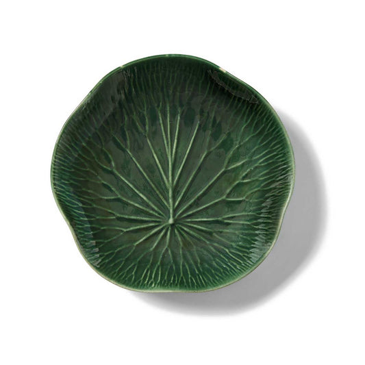 Lotus Leaf Ceramic Dinner Plate
