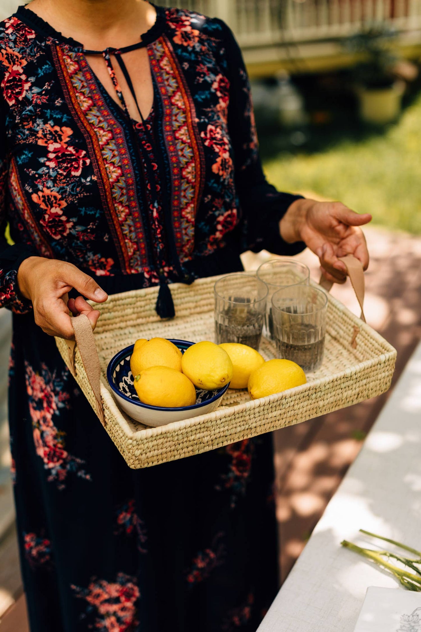 Rectangle Handled Basket