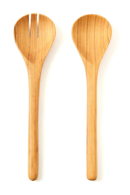 Kenyan Olive Wood Simple Salad Servers