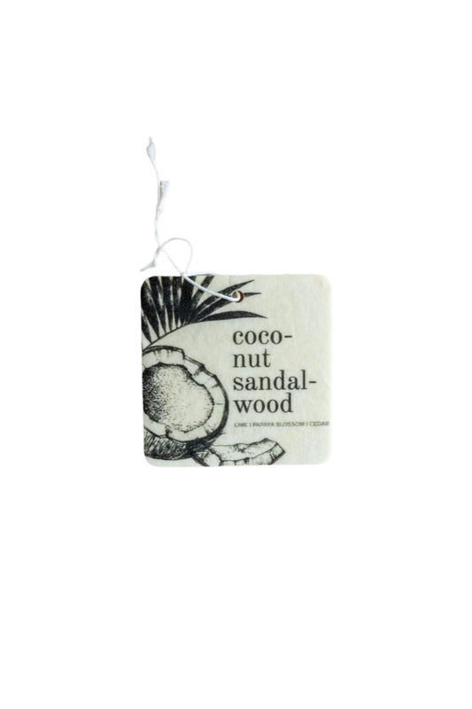 Coconut Sandalwood Car Freshener