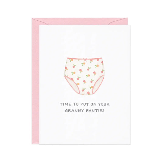 Granny Panties Congrats Card