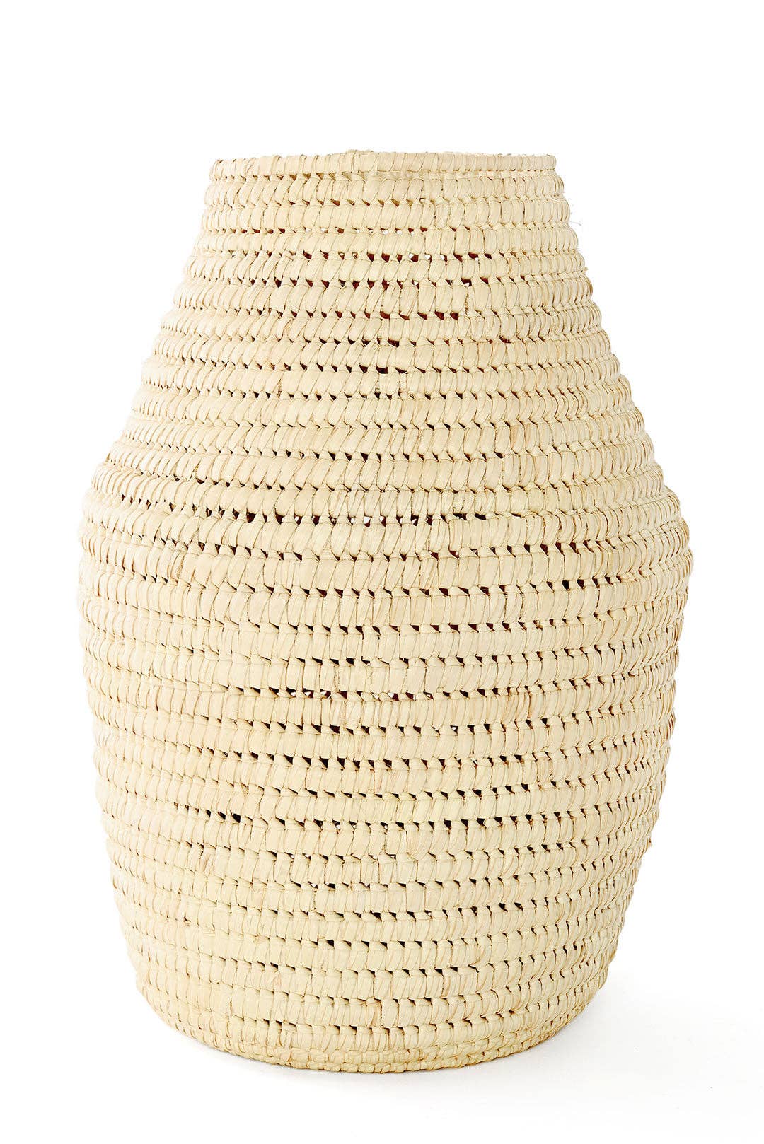 All Natural Turkana Doum Palm Vase Basket