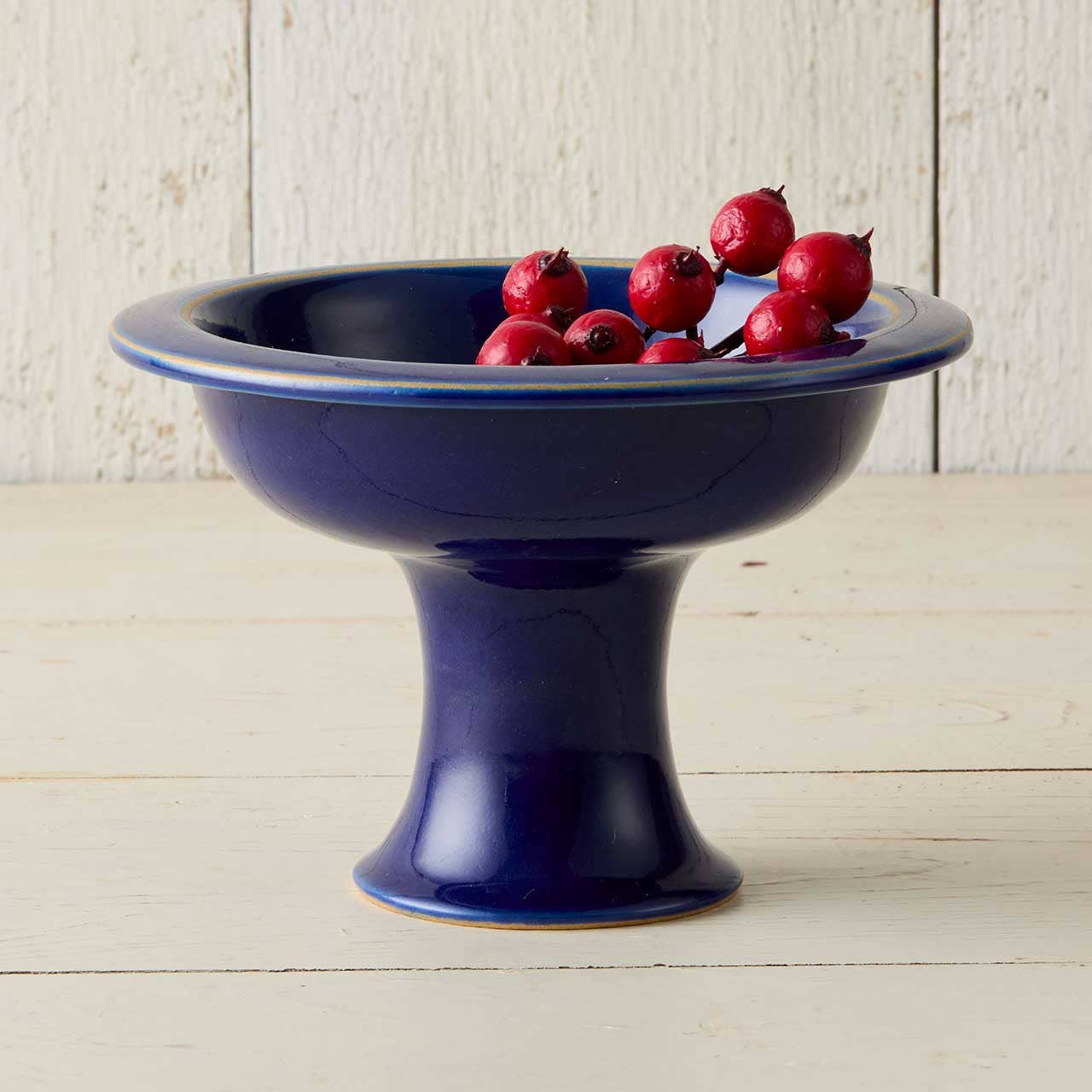 Indigo Pedestal Bowl
