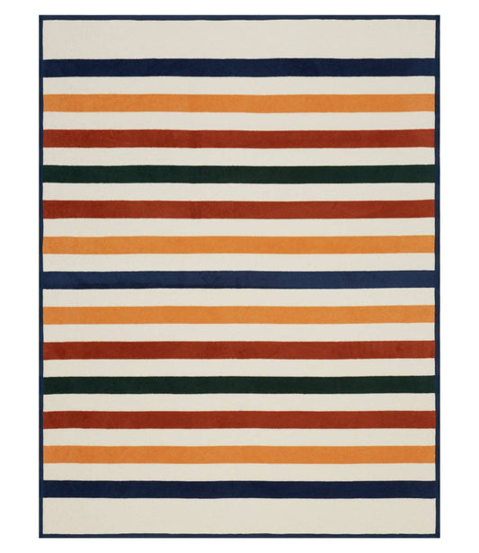 Vintage Casco Bay Stripe Blanket