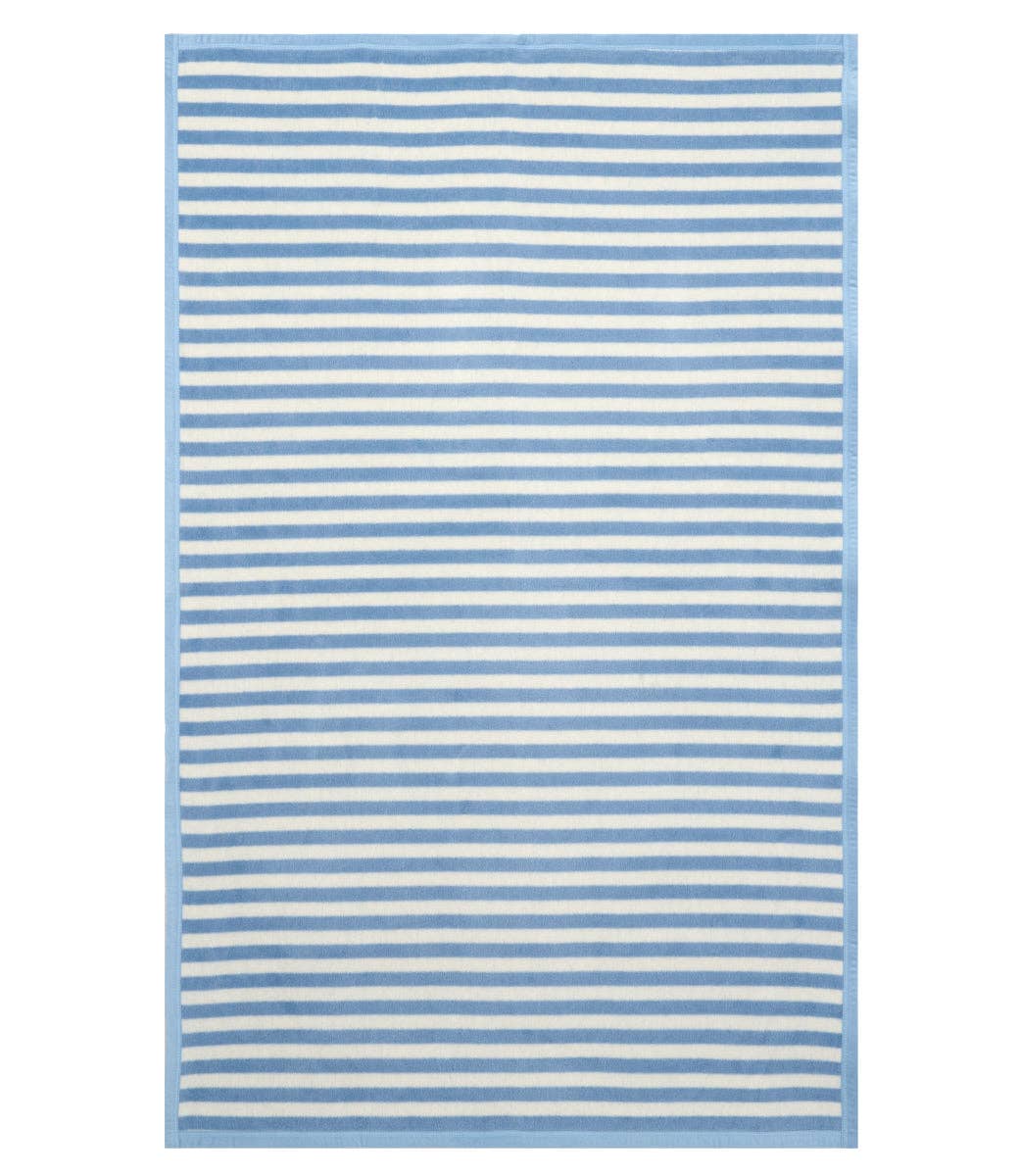 Sideline Stripe Bluebell Midi Blanket: Midi