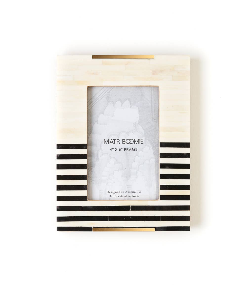Mukhendu Striped 4x6 Picture Frame