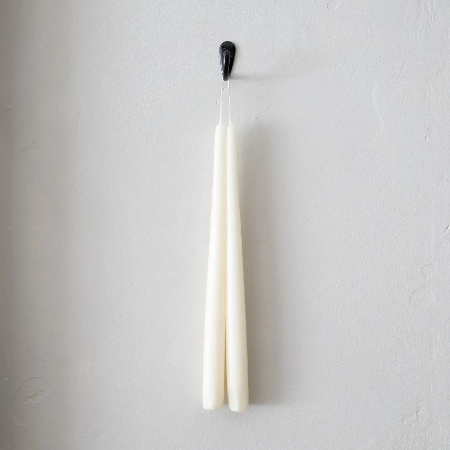 Ivory Taper Candle Pair - 12"