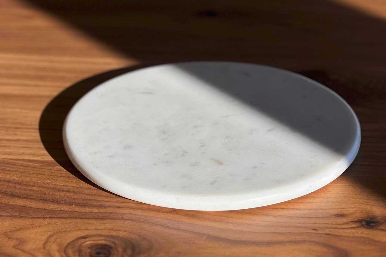 White Marble Rolling and Cheese Board