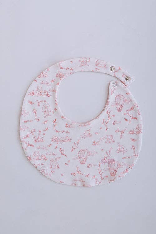 Bib - Toile De Jouy/Pink: 0-6 M
