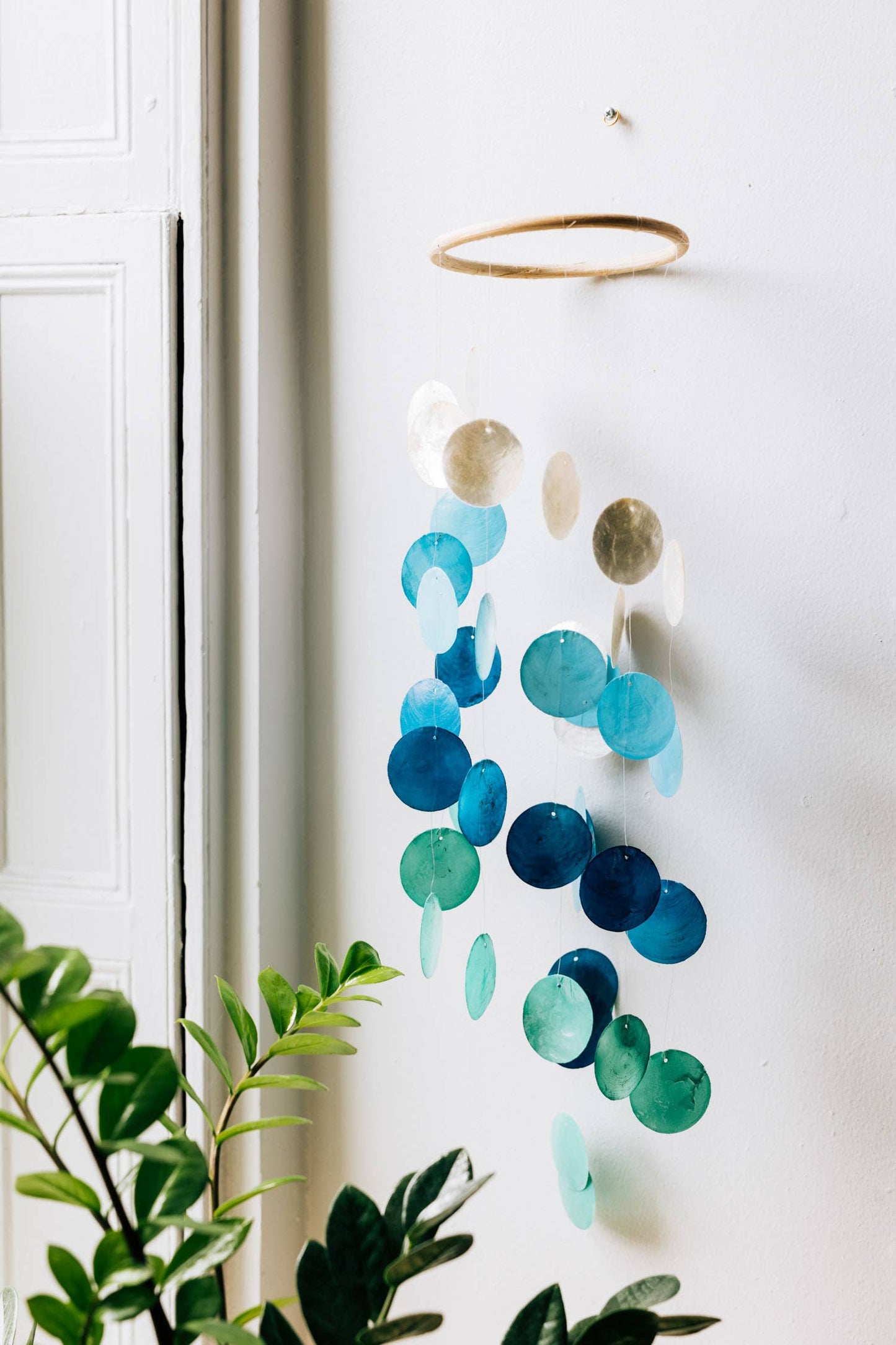 Spiral Capiz Shell Wind Chime