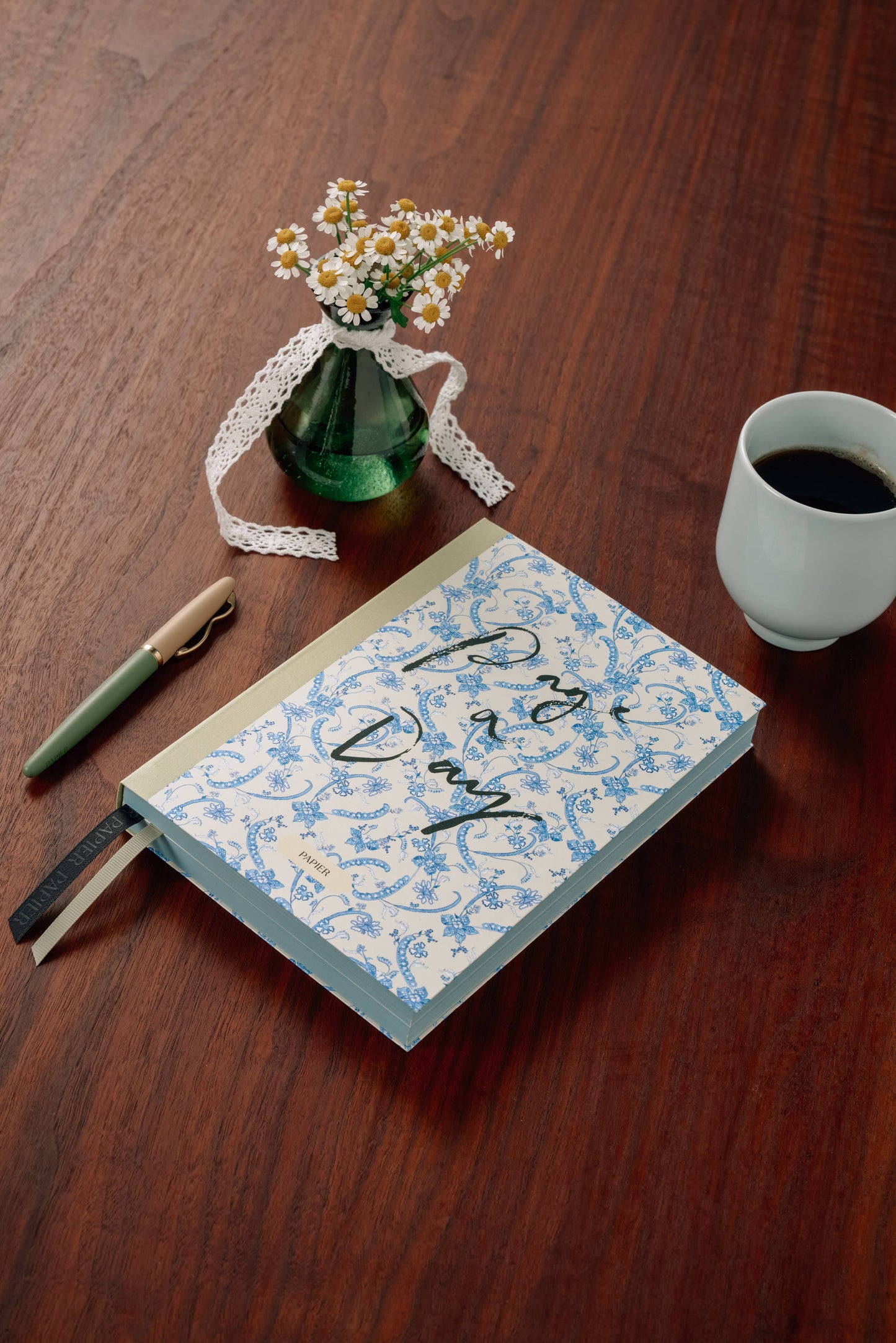 Scripted Floral Undated Softcover Planner