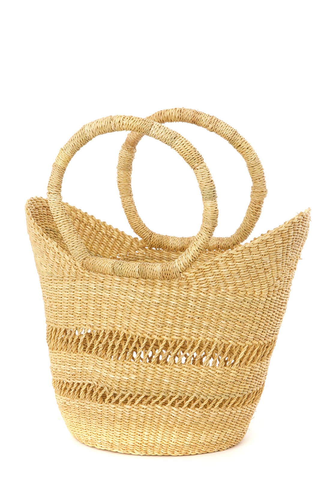 Natural Petite Lacey Shopper