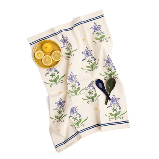 Columbine Kitchen Towel in Violet