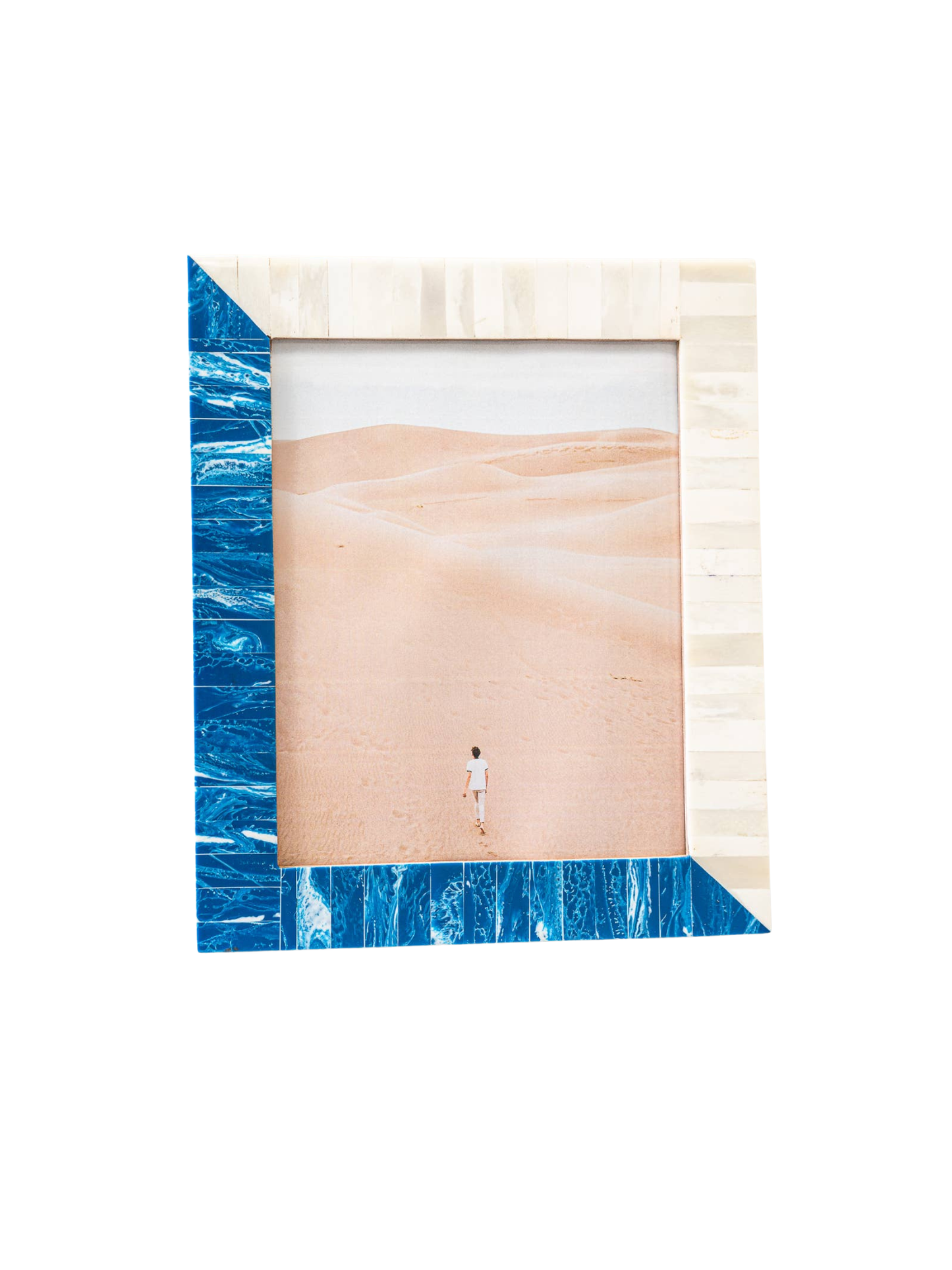 Blue & White Frame