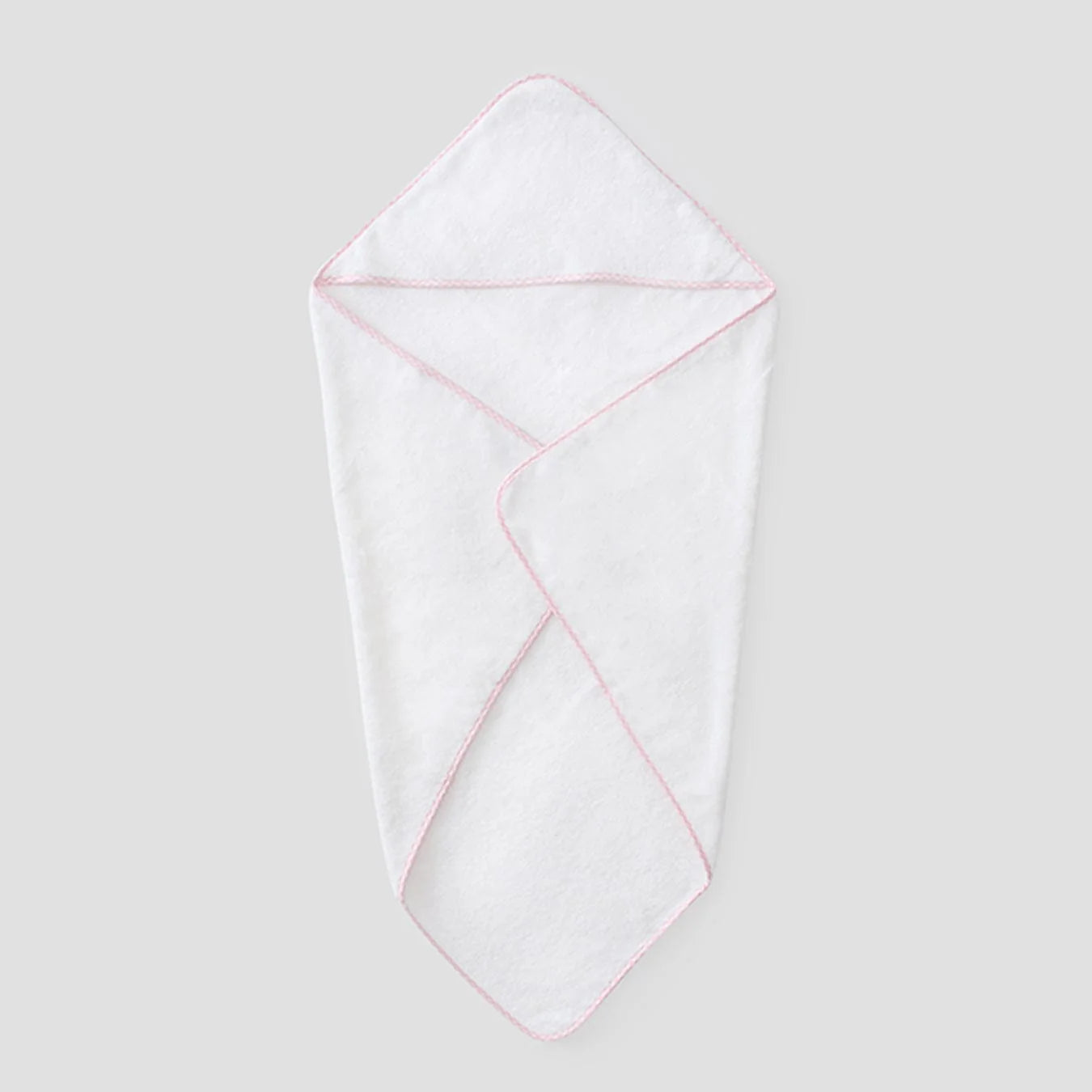 Baby Hooded Towel, Pink Gingham