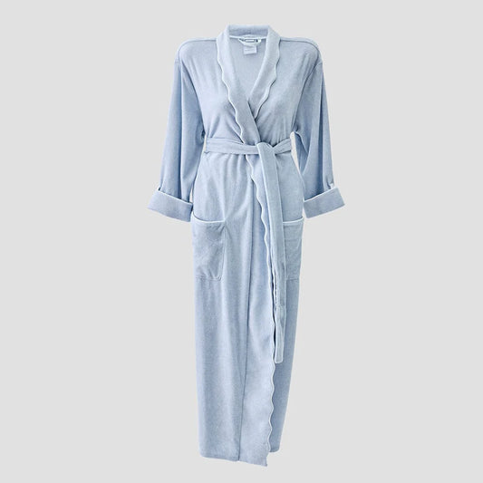 Women's Long Lightweight Scallop Robe