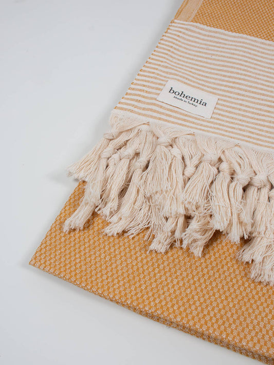 Amalfi Mustard Hammam Towel