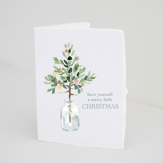 A Merry Little Christmas Holiday Greeting Card