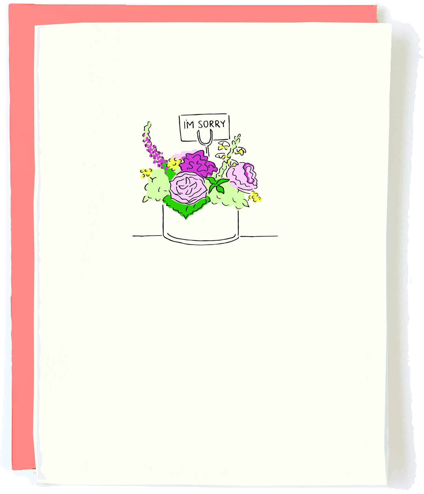 Sorry Flowers Sympathy Card