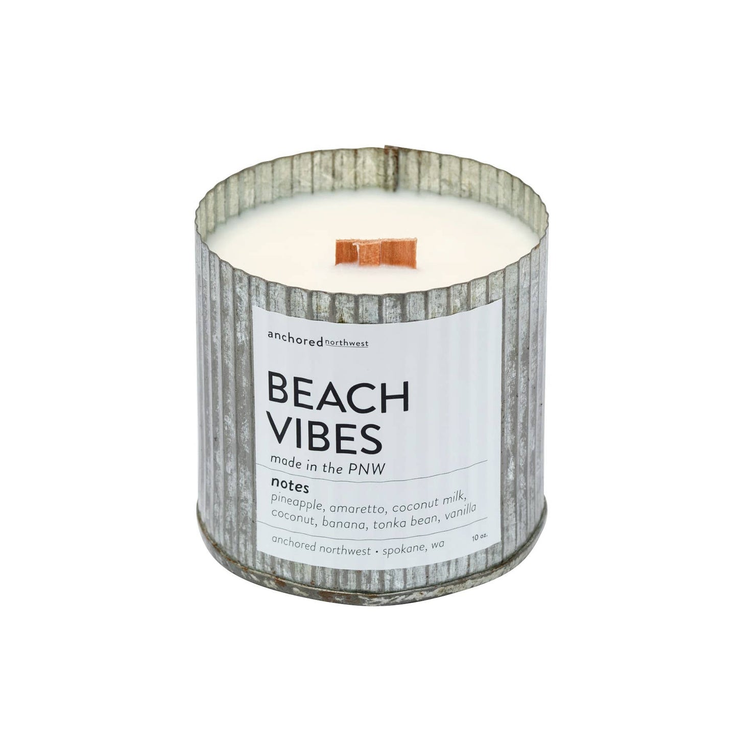 Beach Vibes Wood Wick Soy Candle
