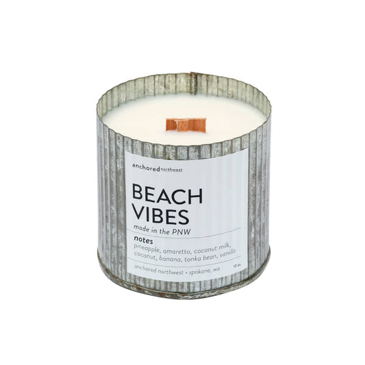 Beach Vibes Wood Wick Soy Candle