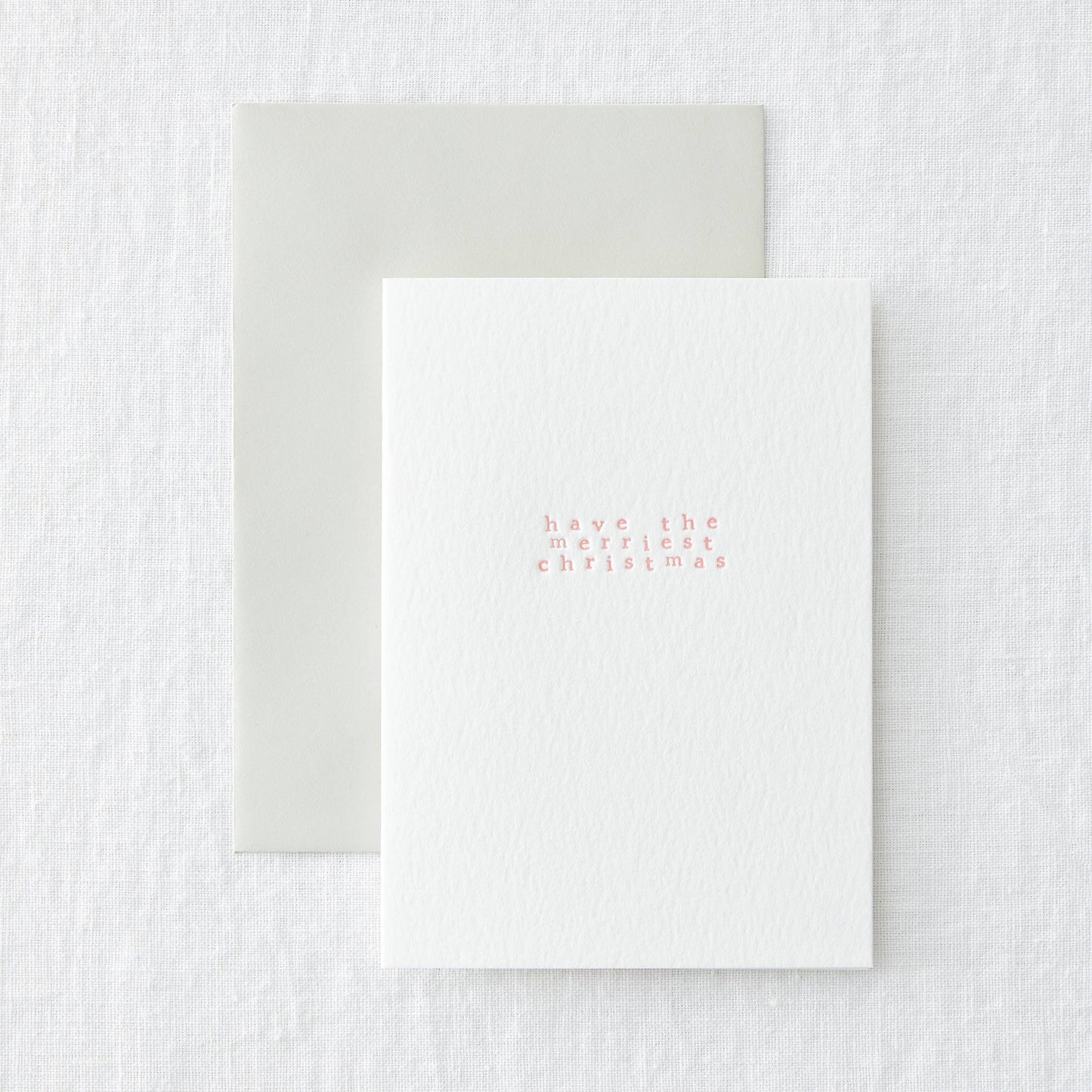 Merriest Christmas Letterpress Greeting Card