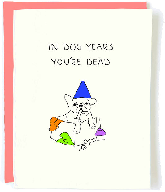 In Dog Years Birthday Card