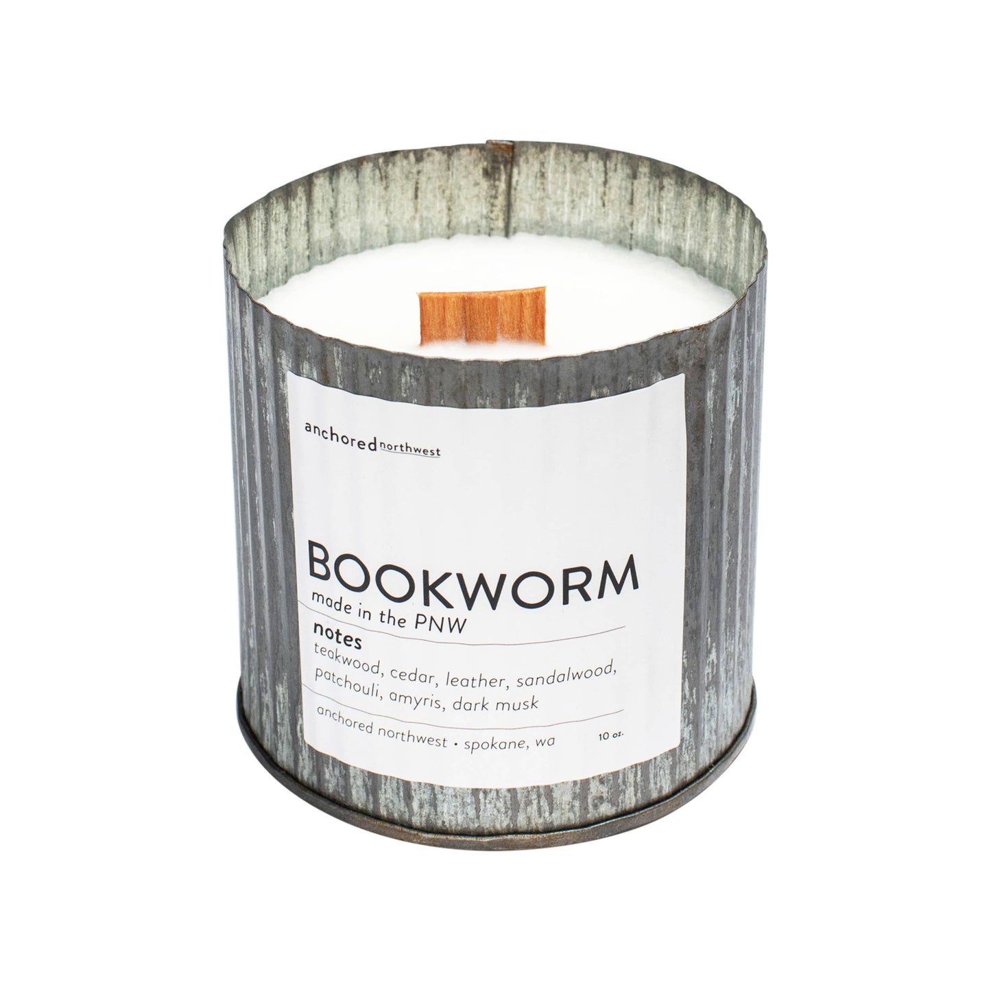 Bookworm Wood Wick Soy Candle