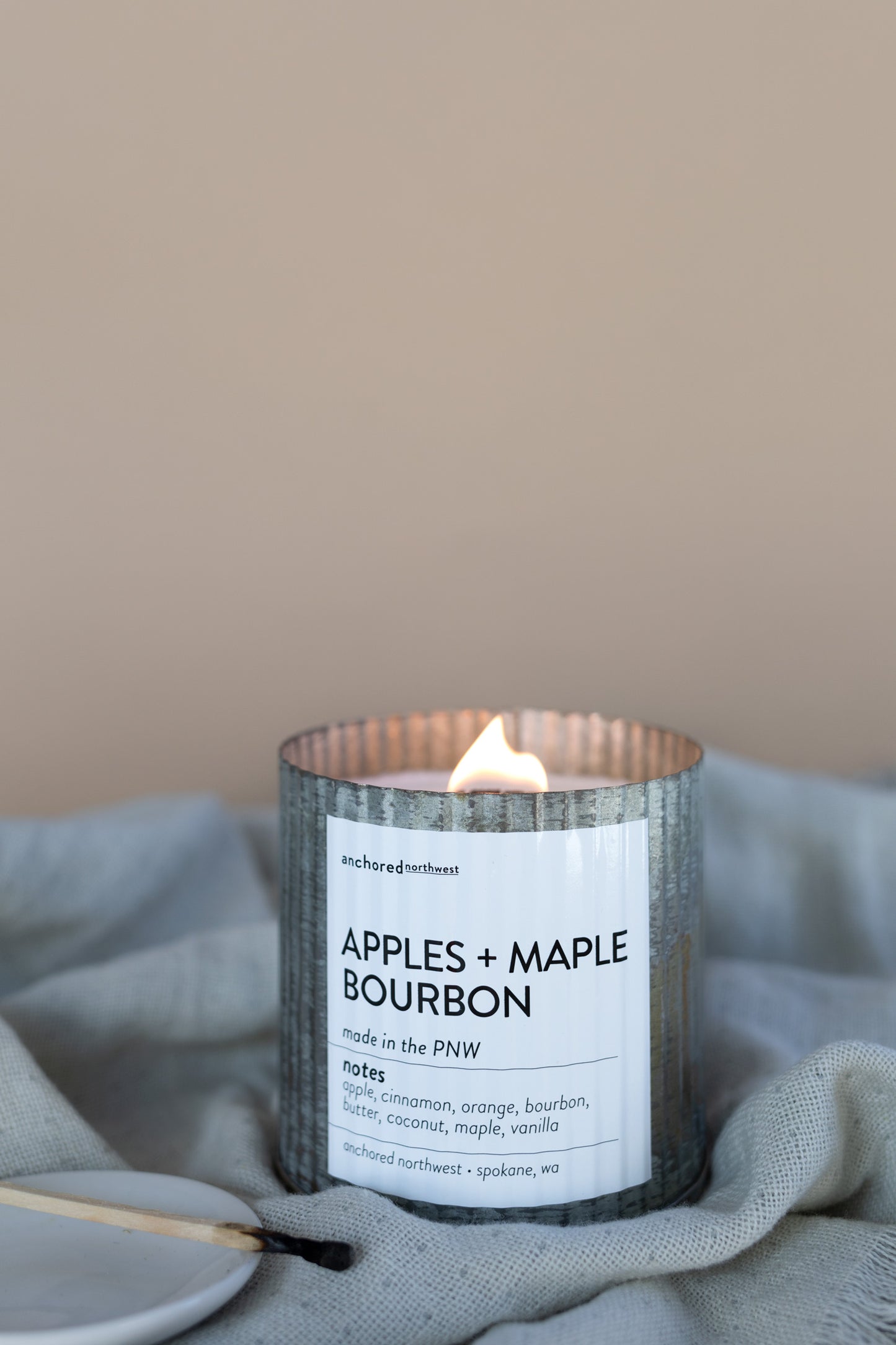 Apples + Maple Bourbon Rustic Candle