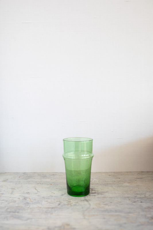 Green Moroccan Beldi Glass