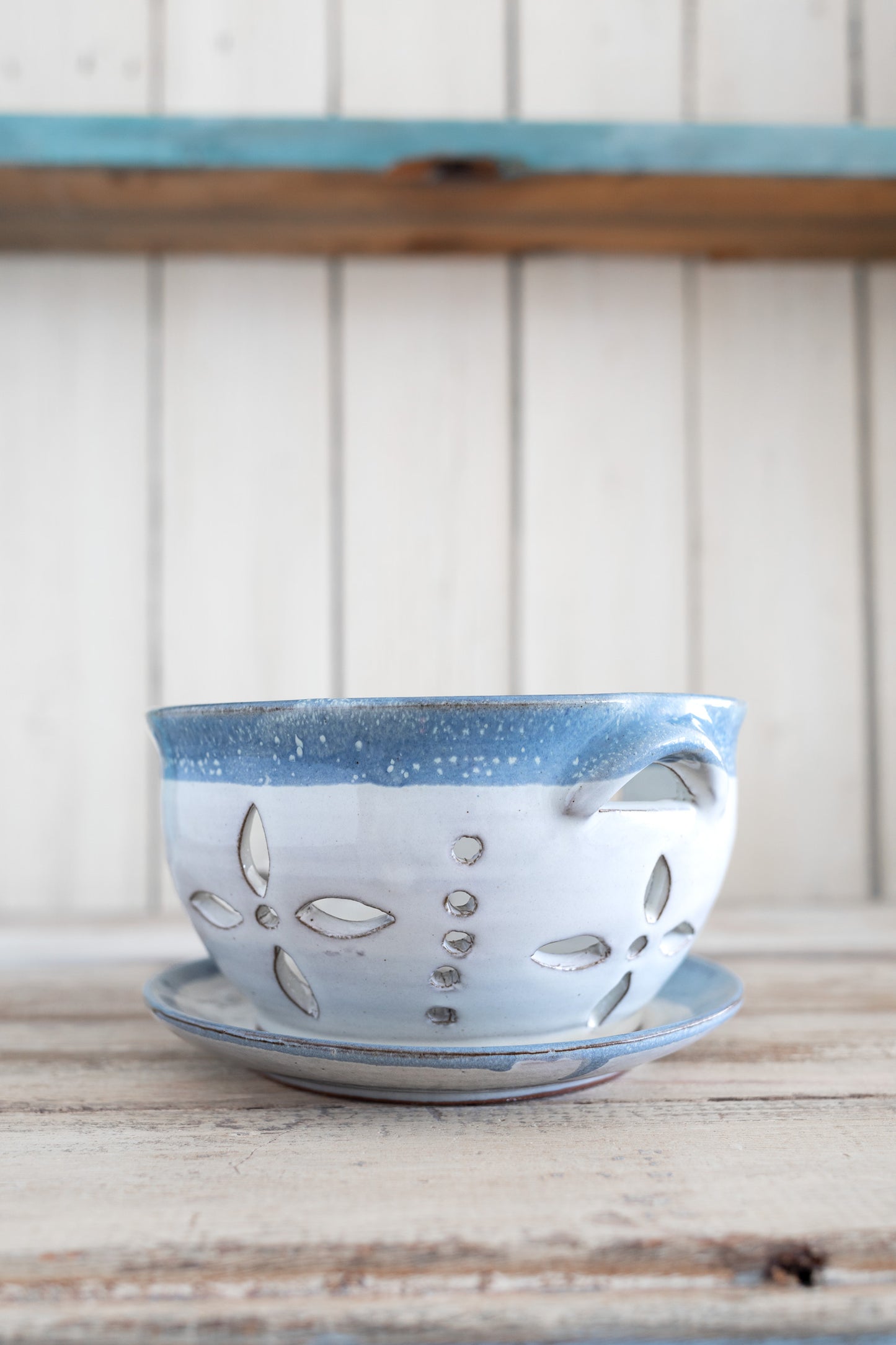 Blue & White Mini Colander