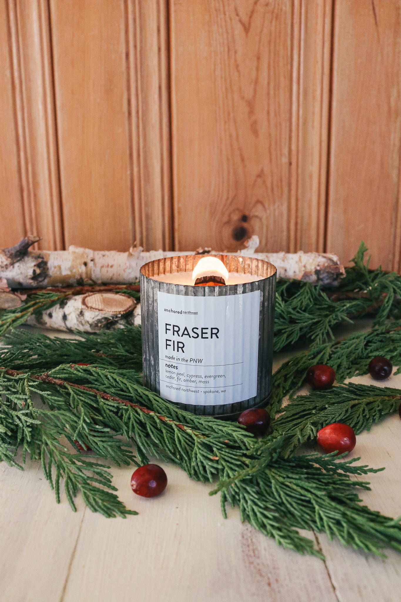 Fraser Fir Wood Wick Candle