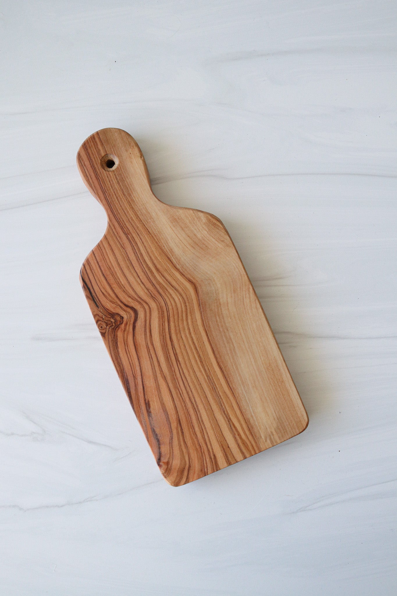 Small Olive Wood Paddle Chopping Board