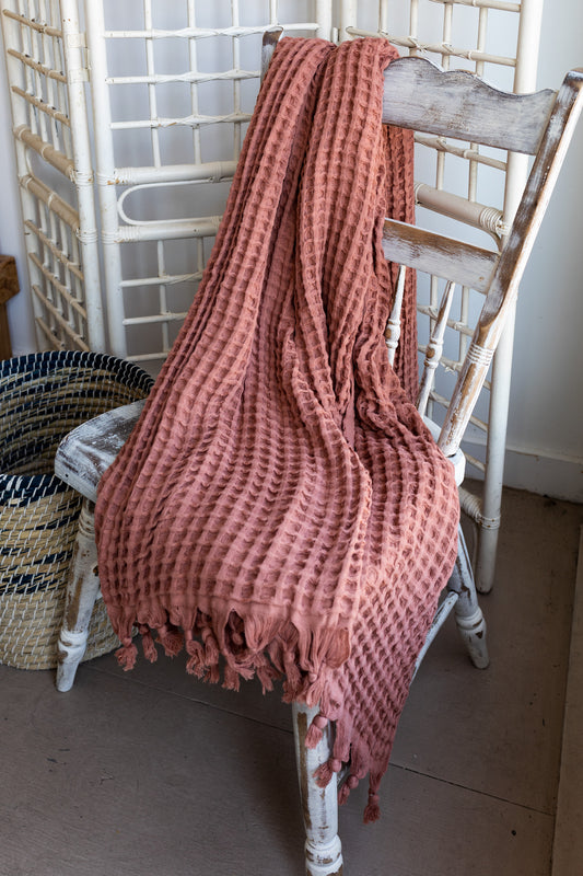Small Cinnamon Waffle Blanket