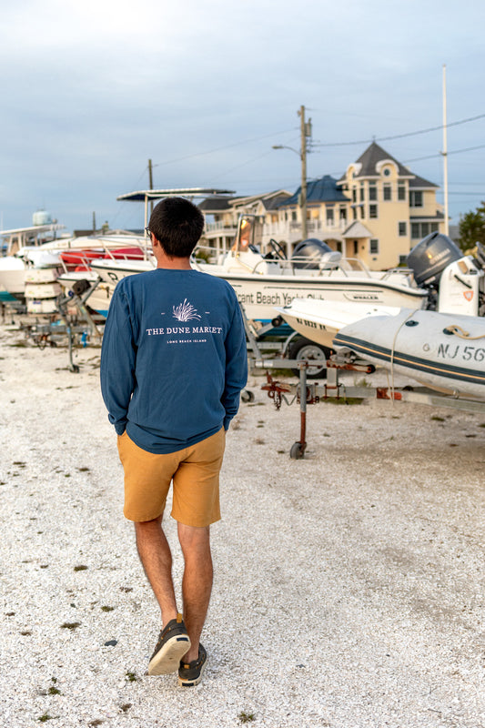 The Dune Market Navy Long Sleeve Tee