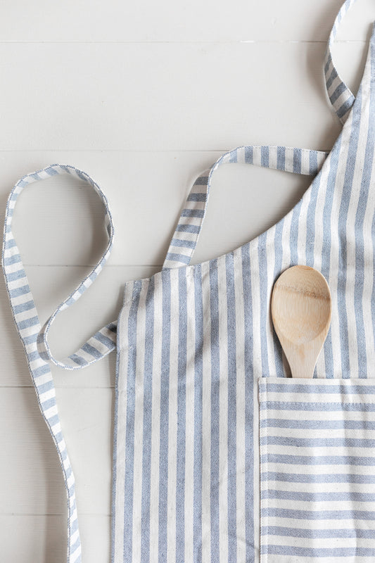 Striped Crossback Bib Apron